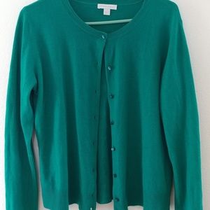 Soft Teal Cardigan XL